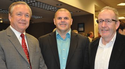 Walt Coleman (from left), Chris McDonald and Will Schultheis.