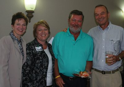 Christy Hockaday (from left), Angie Longing, Paul Cree and Dr. Michael Koone.