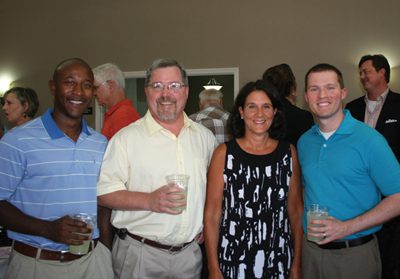 Dr. Charles Howard (from left), Dr. Peter Post, Alice Fleeman and Dr. Kyle Trauth.