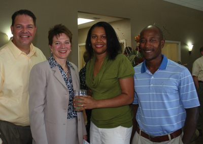 Dr. and Mrs. Chris Hockaday (from left) and Mrs. and Dr. Charles Howard.