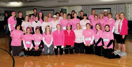 Walkers/ runners who participated in the half- marathon in memory of Whittany Atkinson.