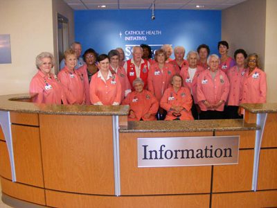 The St. Vincent Morrilton Auxiliary contributed $25,000 to the renovation of the lobby and gift shop at the hospital.