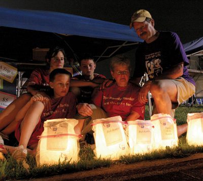 Relay For Life offers a time for participants and the community to pause, reflect and remember about those who have lost their fight with cancer or honor a cancer survivor or caregiver during the night's luminaria ceremony.