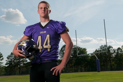 501 Football Team honoree Jordan Ross of England. (Mike Kemp photos)