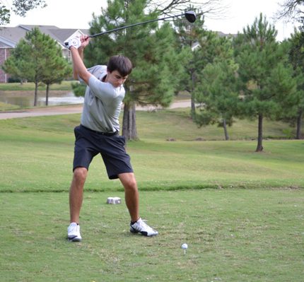 Luke Beckman, a member of the Conway Christian School Golf Team. (Macey Vaught Photo)