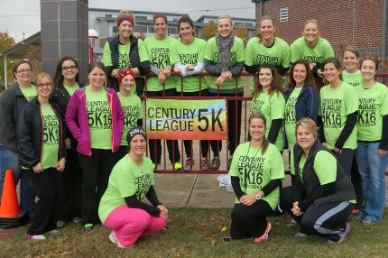 Century League members gather at the 2013 5K.