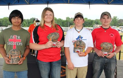 East Senior Perfect Score Players: Zach Hensley of Cabot, Hallie Hankins of Cabot, Reece Thaxton of Gosnell and Chase Myers of Cabot.