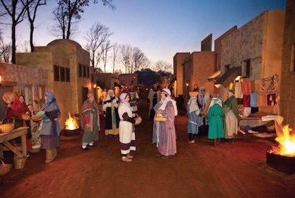 Nearly 300 church members, exotic animals, handmade costumes and crafts set the scene for the Nativity.