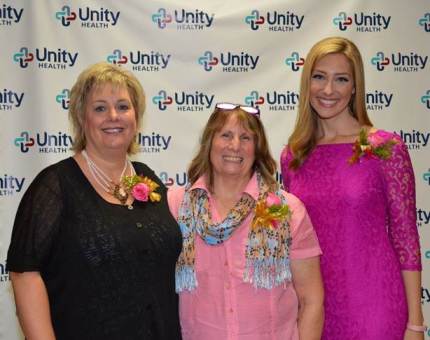 Dr. Cheryl Payne (from left), Sharon Stringfellow and Erin Hawley.