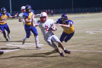 Sophomore running back Gabe Chapman and the Harding Academy Wildcats host Centerpoint in the second round of the 3A playoffs. (Todd Owens photo)