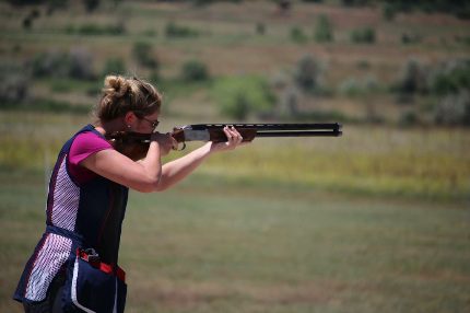 Emily Underwood competes in the National Junior Olympic Shooting Championships. (Photo courtesy of John Thompson)