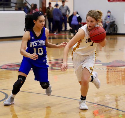 Rieley Hooten and the Quitman Lady Bulldogs defend their title against Earle at 6 p.m. Thursday. (Rita Barger photo)