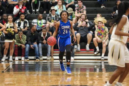 Asiyah Smith leads the No. 1 seed Conway Lady Cats into the 7A state tournament this Friday. (Justin King photo)