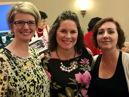 Liz Steph Tonya (from left), Tri-Peaks Board President Stephanie Barnes-Nickols, Tri-Peaks Board Treasurer Tonya Baumgartner and Tri-Peaks Regional Director Liz Van Dalsem.