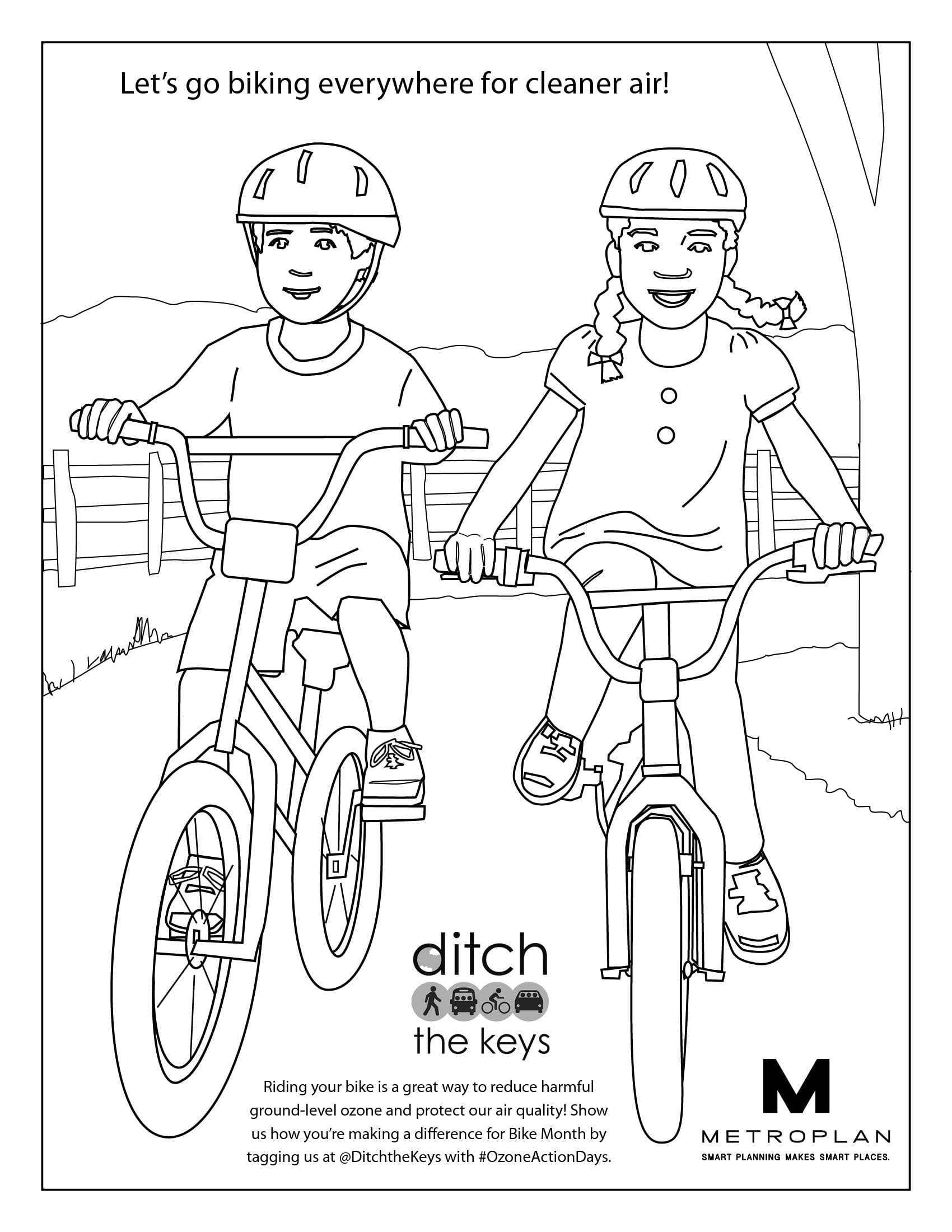 bicycle safety coloring