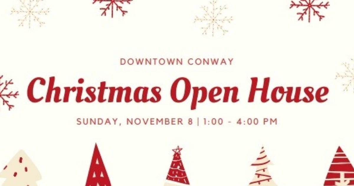 501 LIFE Magazine Downtown Conway Christmas Open House Sunday, Nov. 8