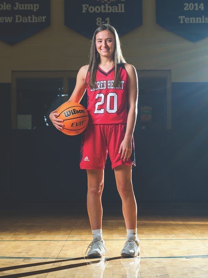 Basketball Player Poses with Ball, Back View Stock Photo - Image of ball,  uniform: 222626880